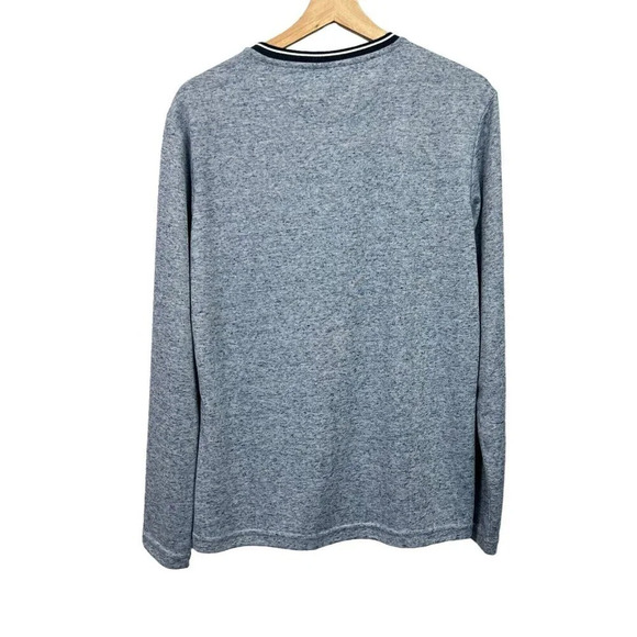 Artefact Blue Henley Men's Size Small Long Sleeve Textured NWOT - Picture 2 of 6